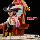 【Pre order】YZ Studio One Piece Dracule Mihawk WCF Sitting Positon Castle Scene series Resin Statue Deposit