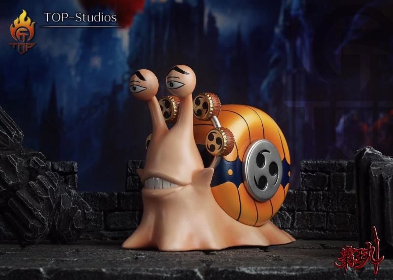 【Pre order】TOP Studio One-Piece Roger Snakeman Luffy Enel Den Den Mushi Resin Statue Deposit
