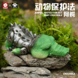 【In Stock】JacksMake Animal Protection Law Series the Baby Crocodile Resin Statue