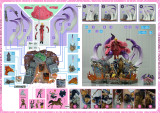 【In Stock】JacksDo Studio One-Piece Doflamingo Control Dressrosa 's Devil Resin Statue