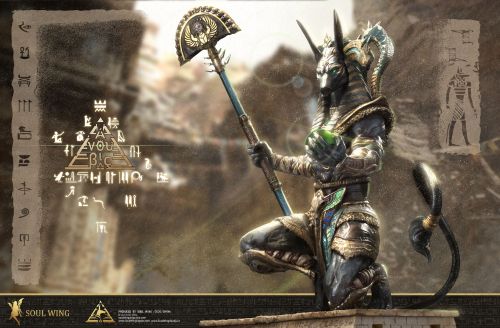 【Pre order】SOUL WING The God of Death Anubis 1/4 Scale Resin Statue Deposit（Copyright）