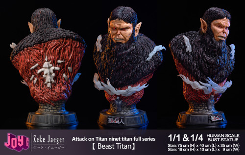 【Pre order】JOY Station collection Attack on Titan The Titan Bust Resin Statue Deposit