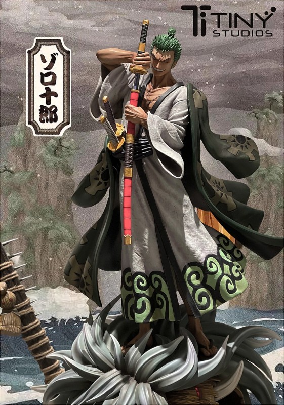 【In Stock】TINY Studio One Piece Wano Zoro Resin Statue