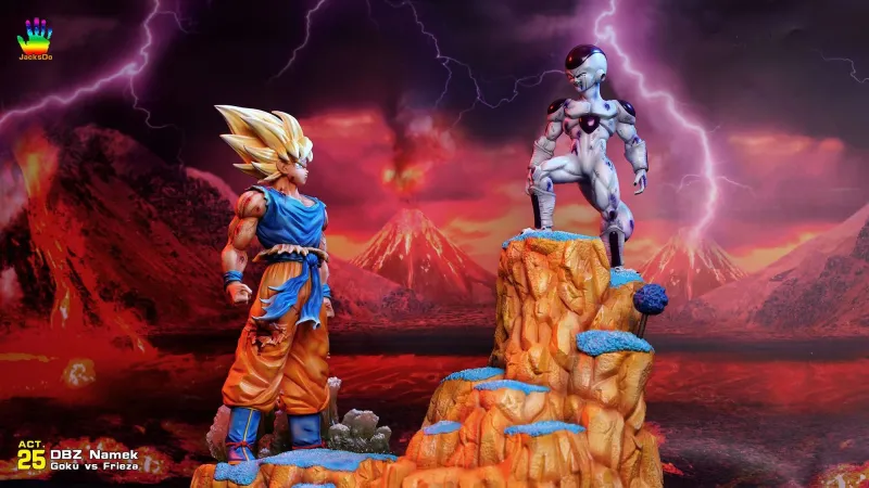 【Pre order】JacksDo Dragon Ball Z Namek ACT.25 SS1 Goku vs Frieza Resin Statue Deposit