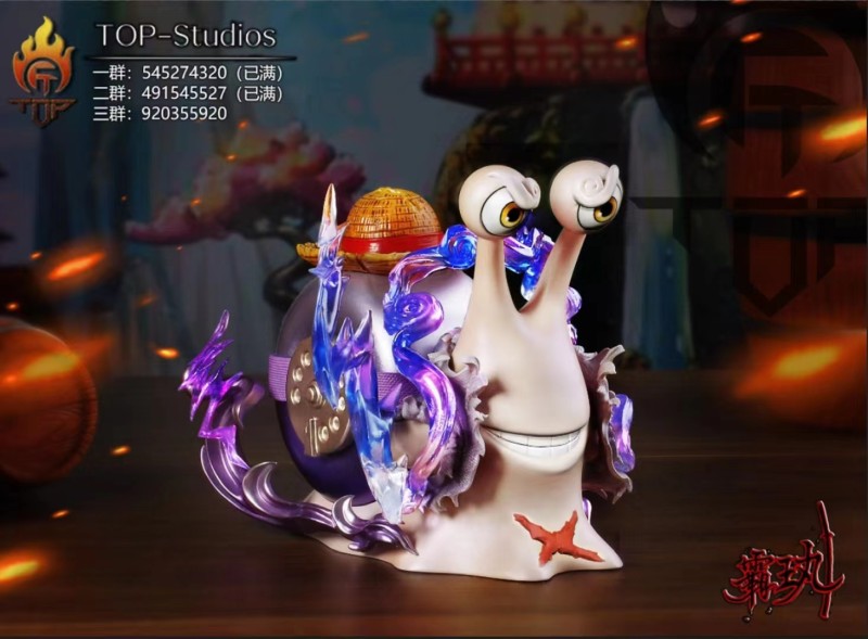 【In Stock】TOP Studio One-Piece Nica Luffy Yamato Den Den Mushi Resin Statue