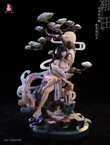 【In Stock】Pointer bear Naruto Chinese Style Hinata 1:6 Scale Resin Statue