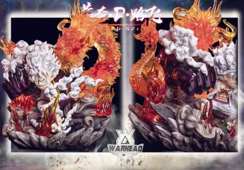 【In Stock】Warhead Studio One Piece Fire dragon Kaido NIKA Luffy Gear Five Resin statue