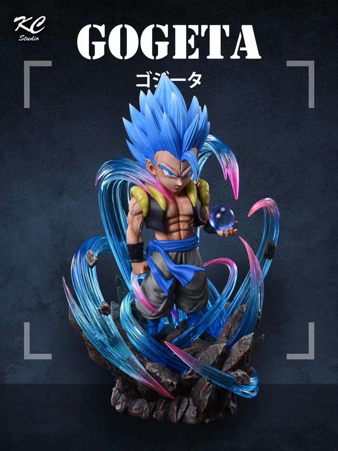 1/6 Scale Super Saiyan Blue Gogeta with LED - Dragon Ball Resin