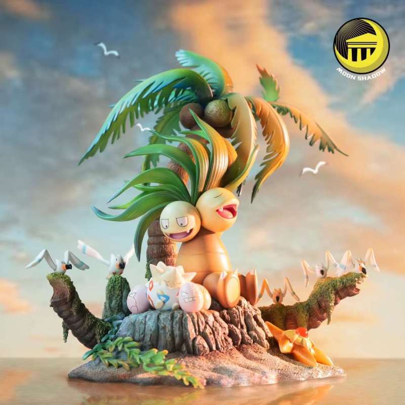 【Pre order】MOON Shadow Studio Pokemon Exeggutor family beach scene Resin Statue