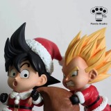【Pre order】Panda Studio Dragon Ball Christmas Goku Vegeta Resin Statue