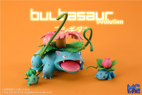 【Pre order】MG Studio  Pokemon scaleworld 1/20 Venusaur Evolutional group Resin Statue