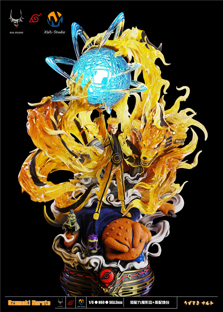 KASIMUMY-Studioナルト Pre order】EVIL Studio Naruto Uzumaki Naruto 1/6 Resin statue
