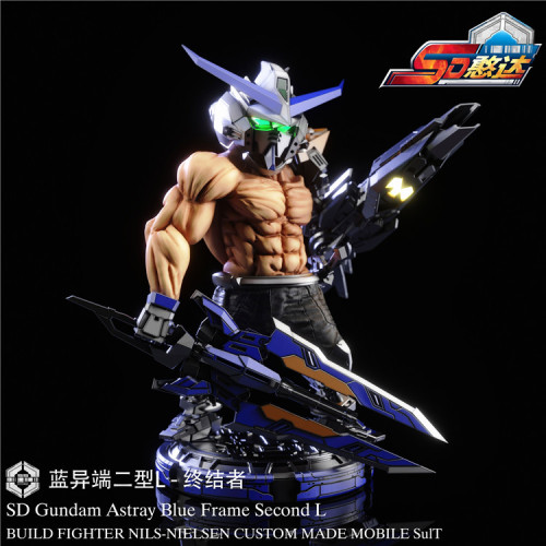 【Pre order】HD Studio SD Gundam Astary Blue Frame Second L Resin statue