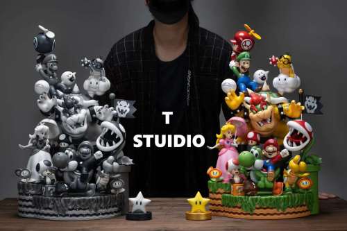 【In Stock】T Studio Super Mario family Resin Statue