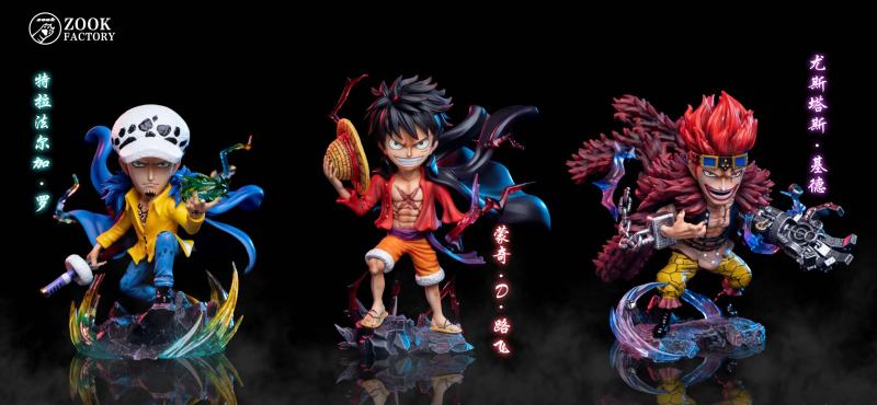【In Stock】Zook Factory One Piece Luffy&Law&Kid resin statue