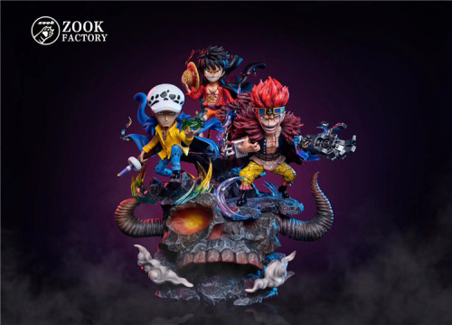 【In Stock】Zook Factory One Piece Luffy&Law&Kid resin statue
