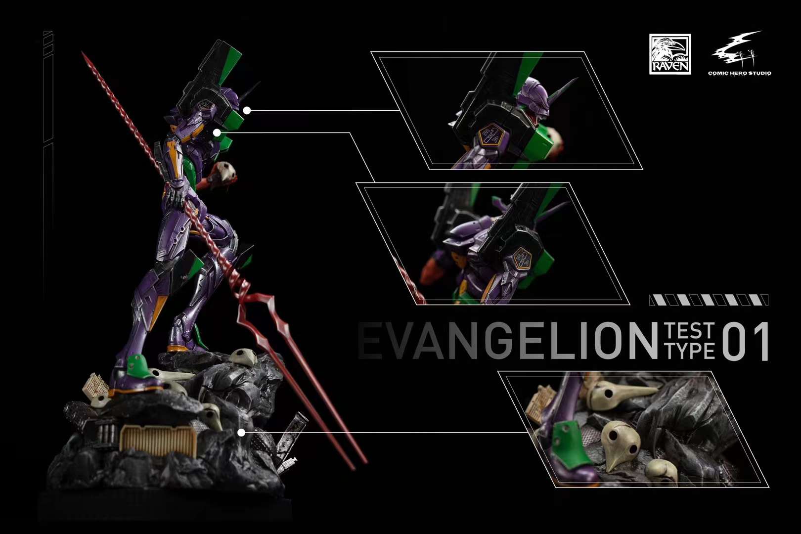 Pre order】RAVEN STUDIO x Comic Hero Studio EVA EVANGELION Pre order】RAVEN STUDIO x Comic Hero Studio EVA EVANGELION