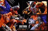 【In Stock】T-Rex Studio Digimon GREYMON Evolutionary chain Resin Statue