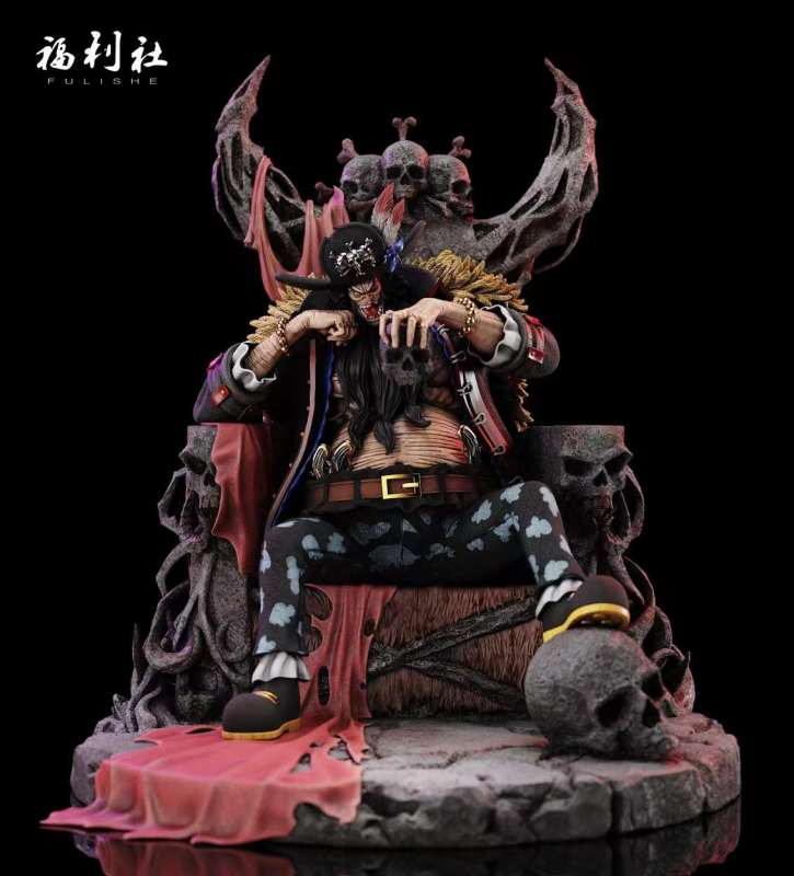 【In Stock】FULISHE Studio One Piece Blackbeard Marshall·D·Teach Resin statue