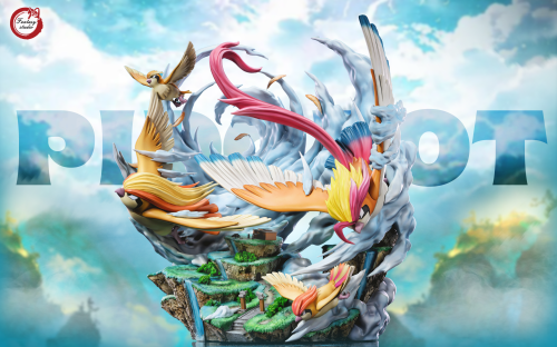 【In Stock】Fantasy Studio Pokemon Pidgeot family Resin Statue