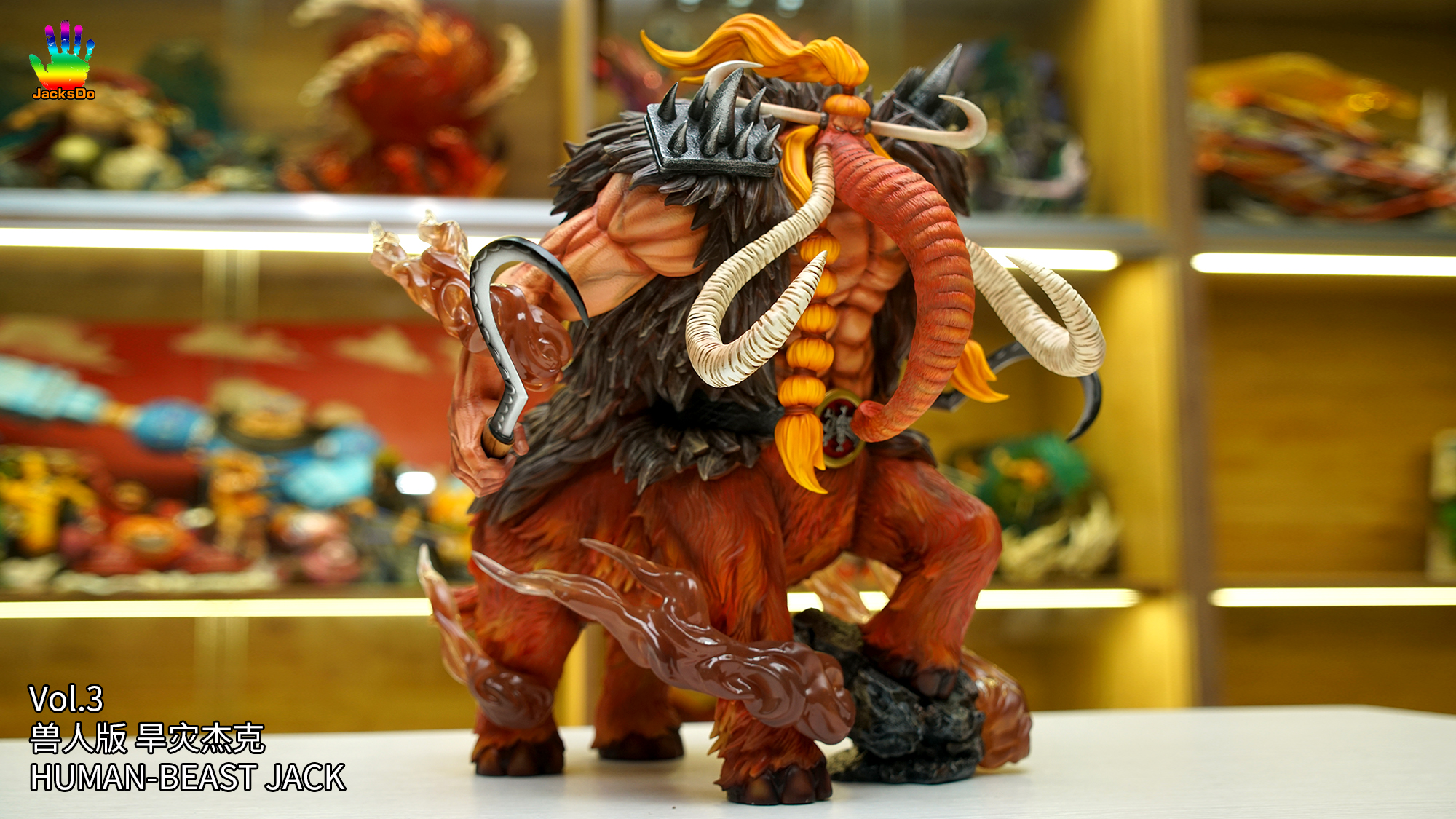 In Stock】JacksDo One Piece POP HUMAN Beast Jack Resin Statue