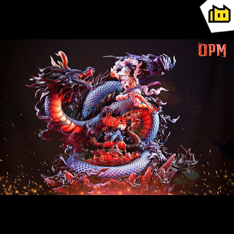 【In Stock】OPM Studio One Piece Kaidou Vs  NIKA Luffy Resin statue