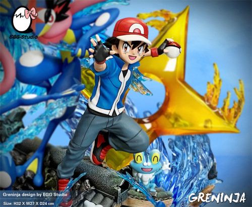 【Pre order】EGG-Studio Pokemon Ash Ketchum Greninja clan Resin statue