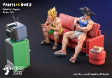 【In Stock】FuzzFeet Studio Dragon Ball computer game Son Goku Vs Vegeta 1/6 Resin Statue