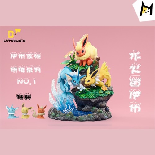 【Pre order】DM-STUDIO Pokemon Eevee family Resin Statue