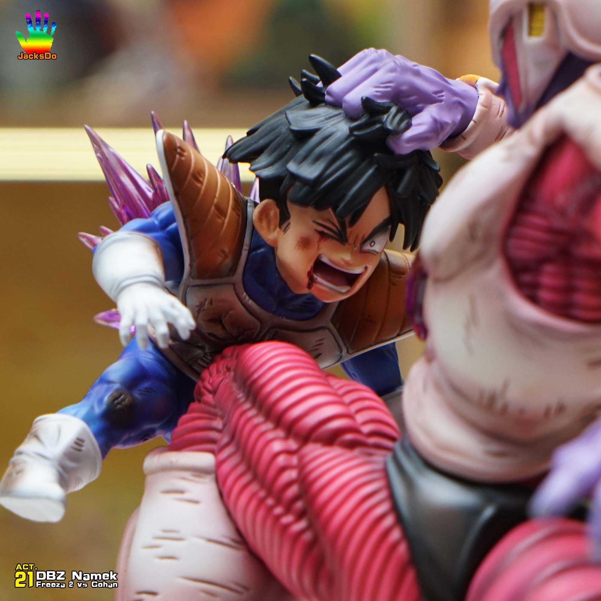 In Stock】JacksDo ACT.21 Freeza 2 vs Gohan DBZ Namek battle
