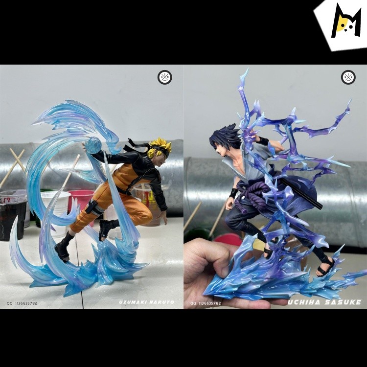 【Pre order】Gin-Studios Naruto Uzumaki Naruto&Uchiha Sasuke Resin Statue