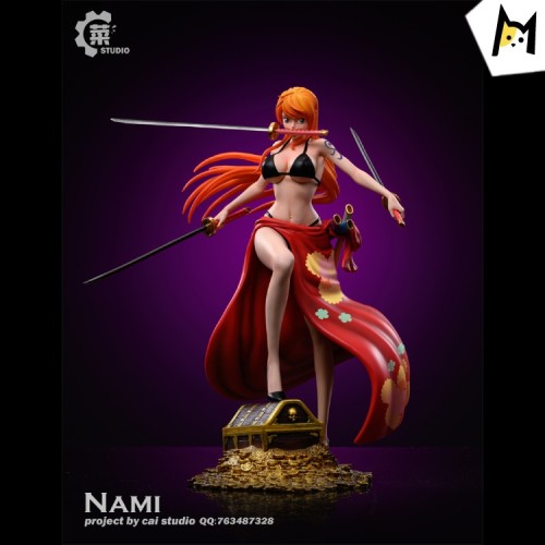【In Stock】Cai studio One Piece Three knife flow Nami Resin Statue