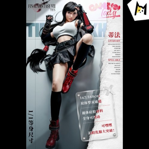 【In Stock】GAME lady Final Fantasy VII FF7 Tifa 1/1 R18 Adult silicone statue