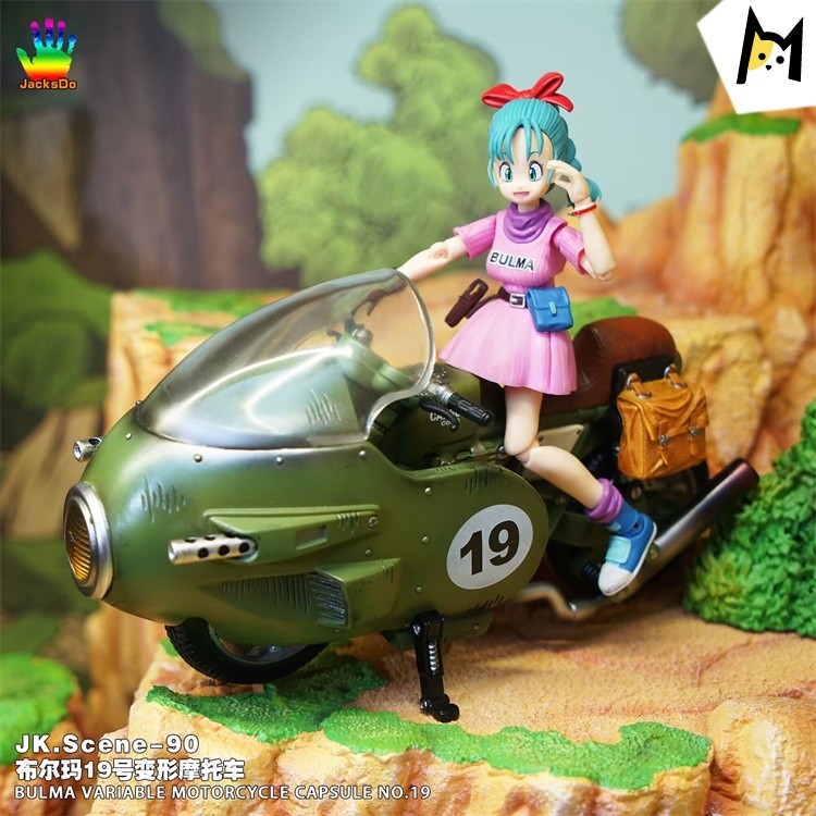 【In Stock】JacksDo Studio Dragon Ball Bulma Variable Motorcycle CAPSULE No.19 Resin Statue