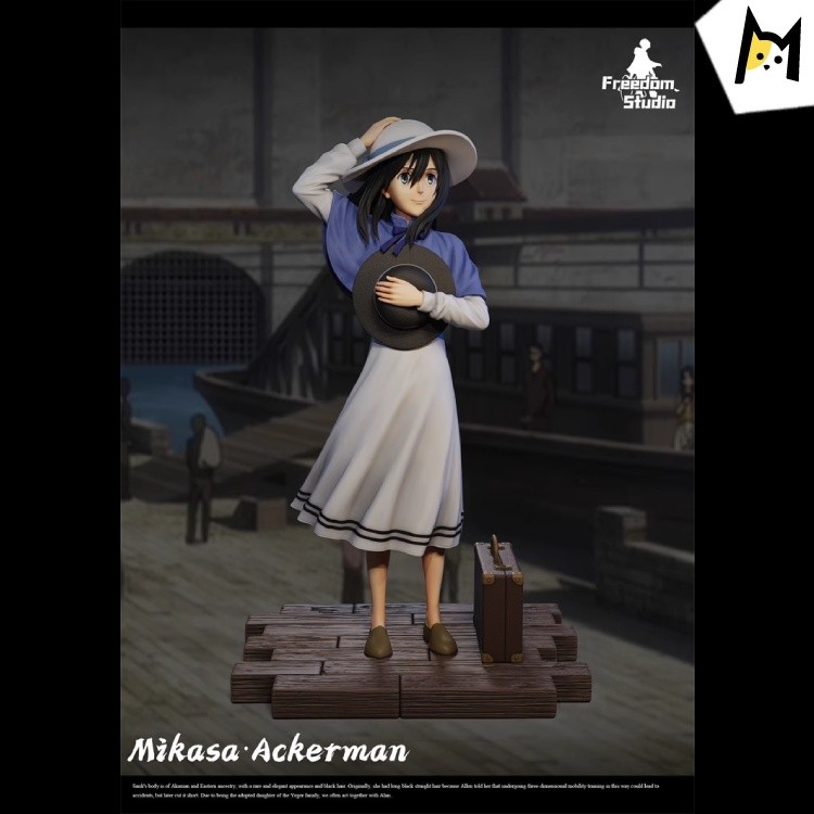 【In Stock】FREEDOM STUDIO Attack on Titan childhood Mikasa·Ackerman Resin Statue