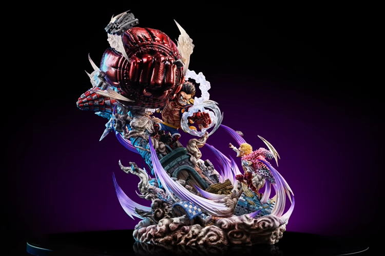 【In Stock】G5-Studio One Piece gear 4 Monkey D. Luffy Vs Donquixote Doflamingo Resin Statue