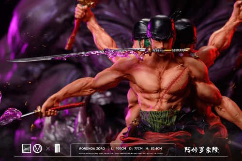 【In Stock】Iron Curtain Studio One Piece Asura Roronoa Zoro Resin Statue