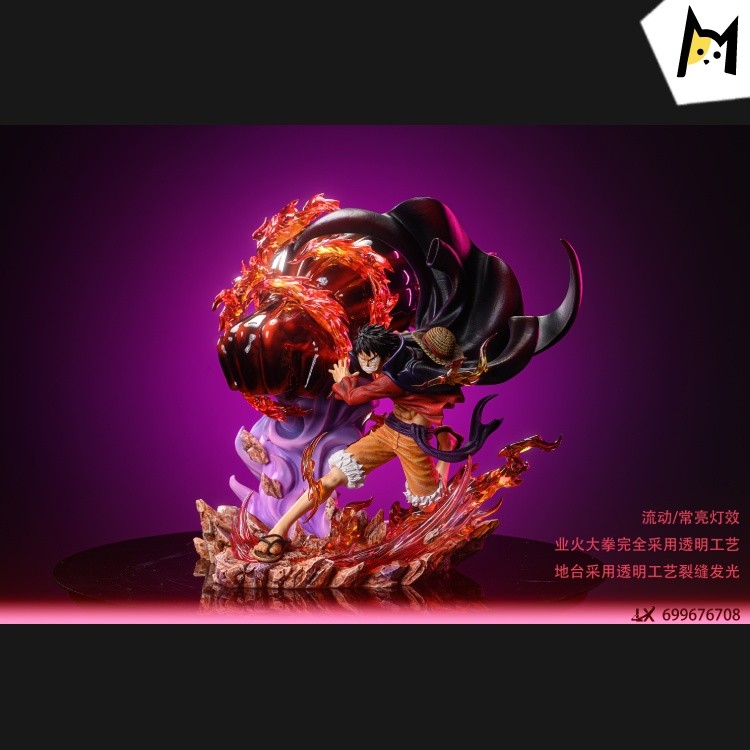 【In Stock】LX-Studio One Piece  red rock Luffy Resin Statue