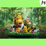 【Pre order】DM STUDIO Pokemon Electric type family Resin Statue