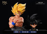 【Pre order】MRC Studio DBZ 1/1 Goku Bust with LED