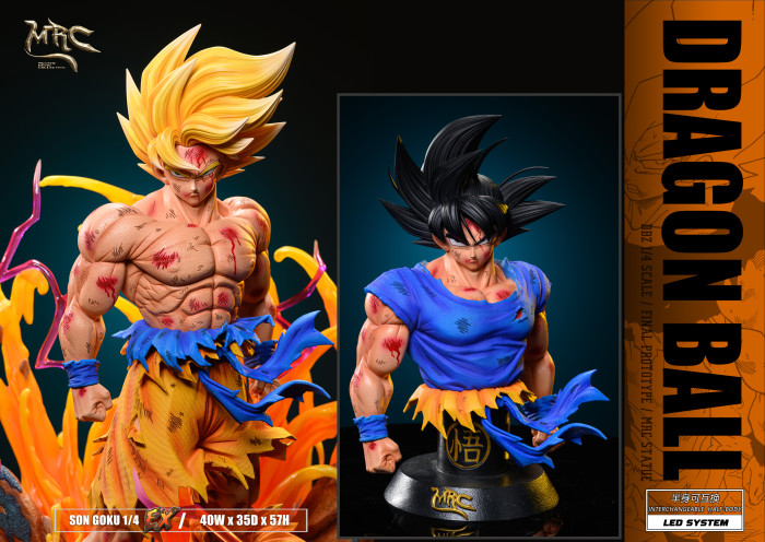 1/4 & 1/6 Scale Super Saiyan 4 Son Goku with LED - Dragon Ball Resin