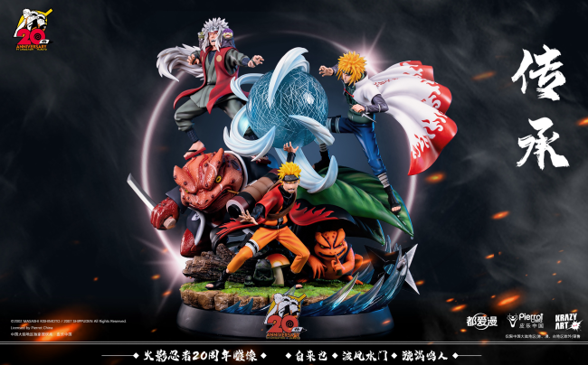 【Pre order】都爱漫 x Krazy Art 20th Naruto&Jiraiya&Minato 