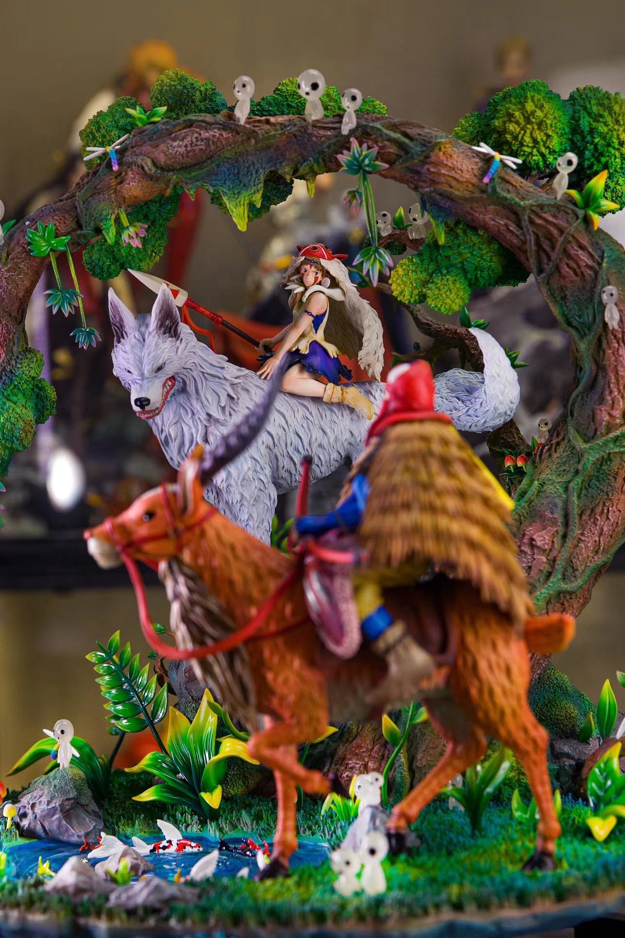 もののけ姫 OPMスタジオ 海外フィギュア OPM Studios Mononoke Hime Resin Model Princess Mononoke