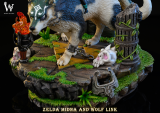 【Pre order】Wake Studio 1/4 Wolf Link and midna
