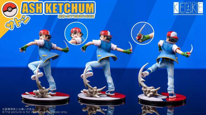 【Pre order】Keke Studio 1/20 Pokemon Ash Ketchum & Charmander Evolution Group & Pikachu Group