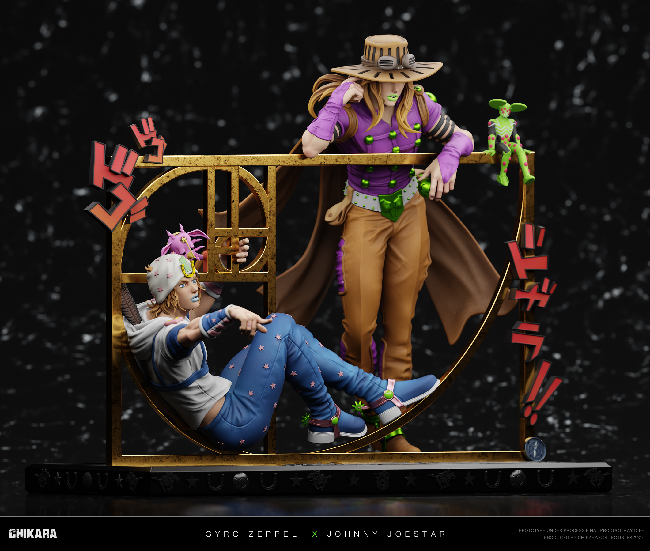 ジョジョ アートコースター DIO ジャイロ STEEL BALL RUN 7部