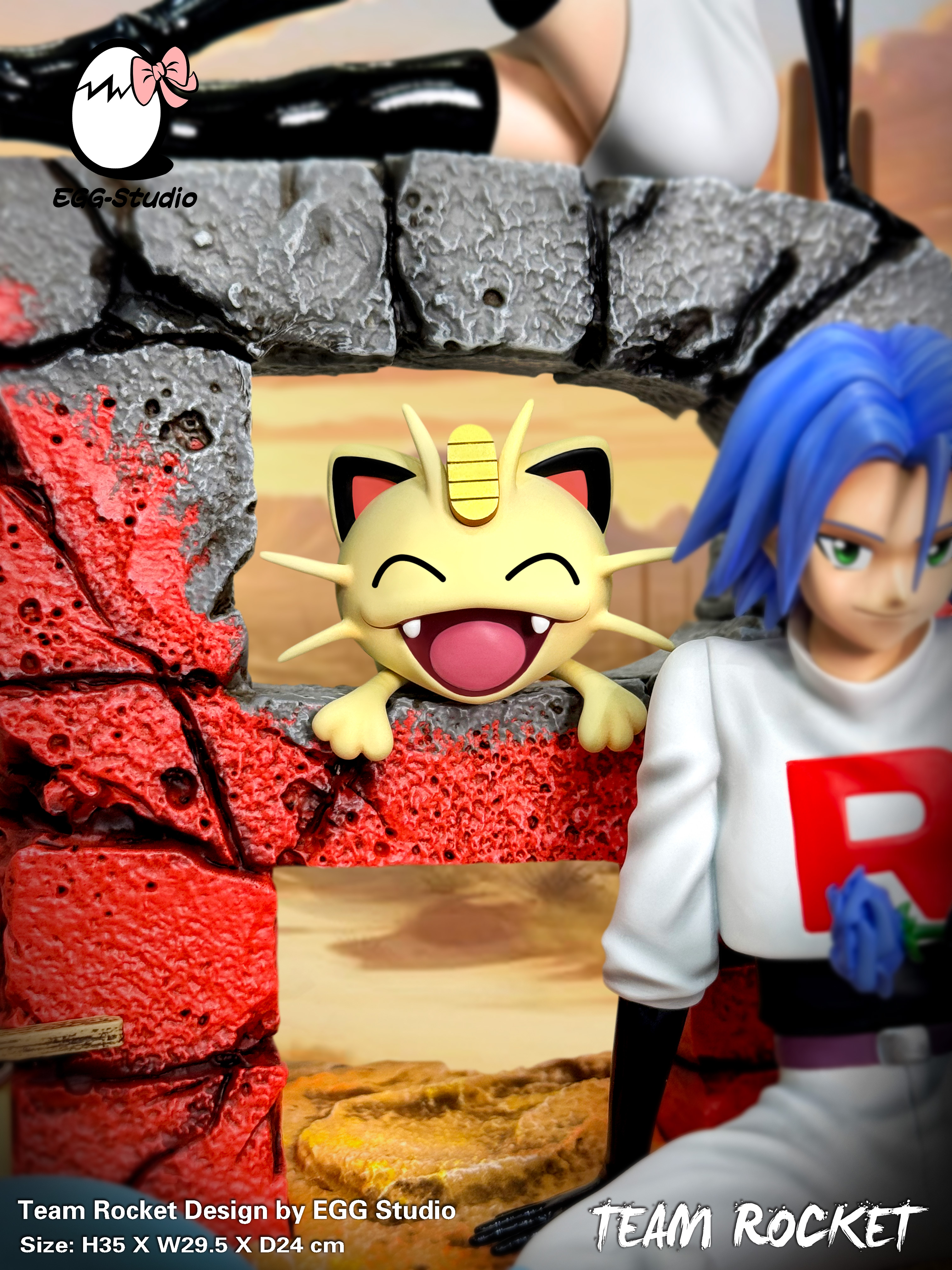 ポケモンガレージキット　Team Rocket フィギュア EGG Studio Pokemon Team Rocket V2 EGG Studio