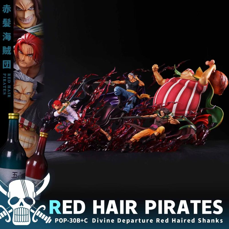 【In Stock】JacksDo Studio POP One Piece Red Hair Pirates Members 4 man