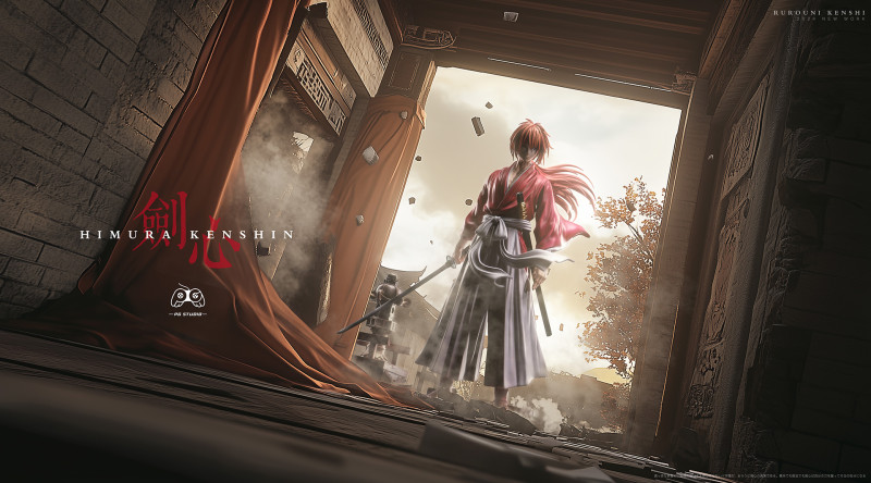 【Pre order】PG Studio 1/6 Rurouni Kenshin Meiji Kenkaku Romantan Himura Kenshin