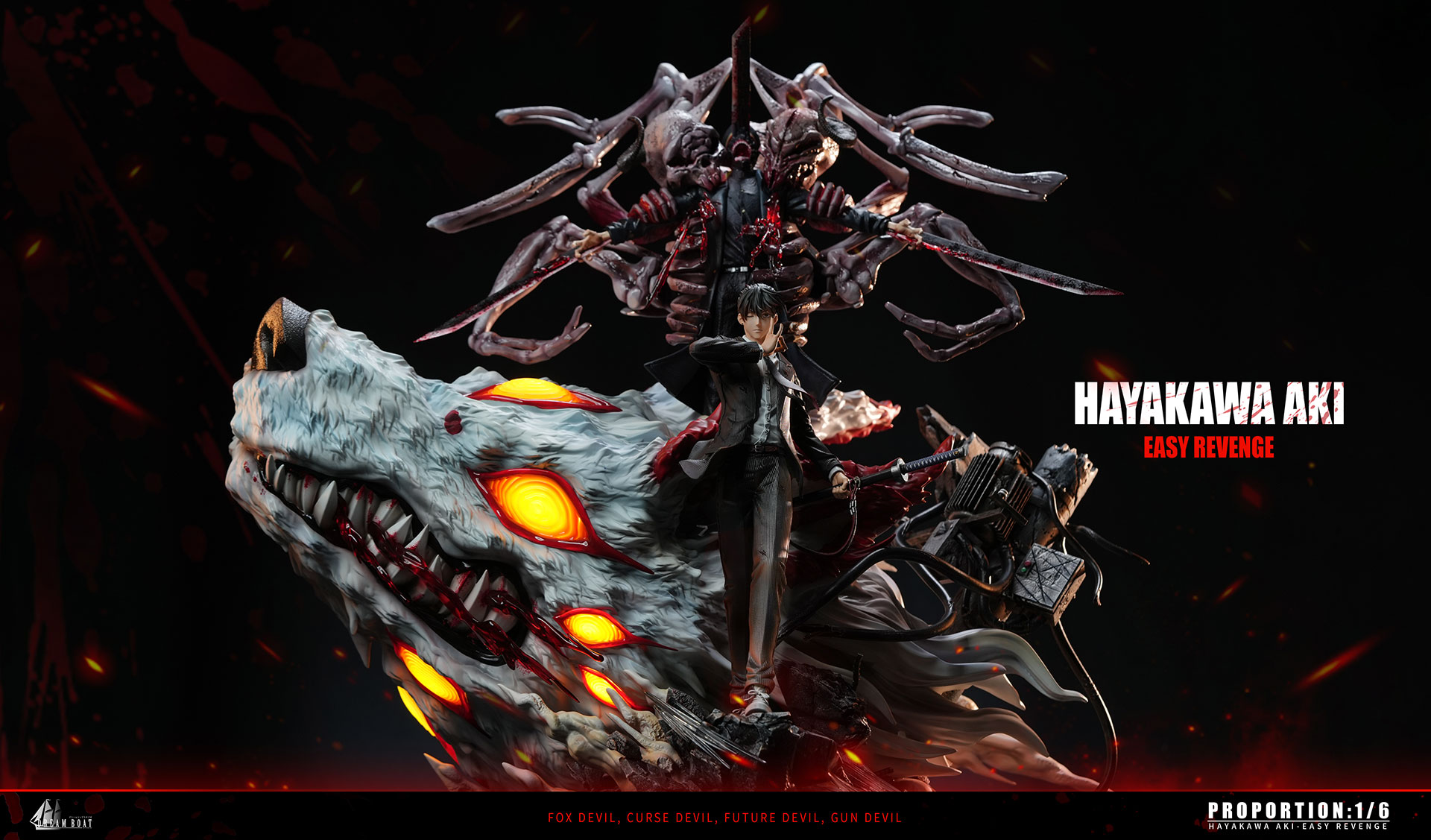 Iamashiwakaページ★+5DD Pre order】DBS Studio 1/6 Chainsaw Man Hayakawa Aki